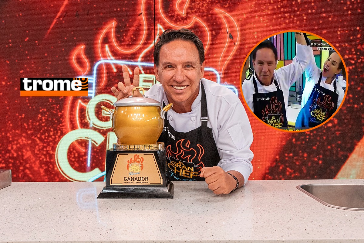 Ricardo Rondón se llevó el trofeo de la primera temporada de 'El gran chef famosos'.