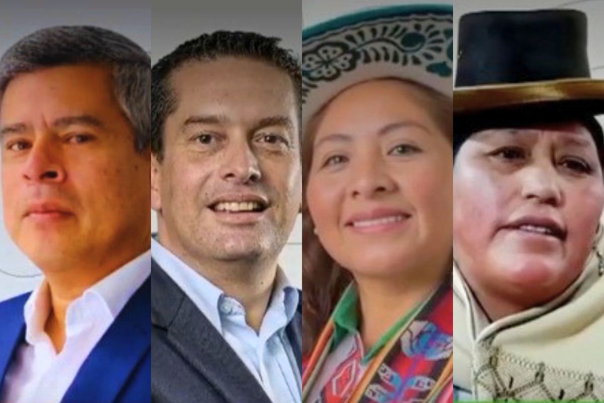 Luis Galarreta y Miky Torres de Fuerza Popular, y Analí Márquez y Brígida Curo (Cuarto Poder)