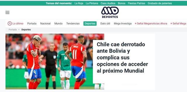 Los diarios chilenos criticaron duramente a Ricardo Gareca tras la histórica derrota en casa ante Bolivia.