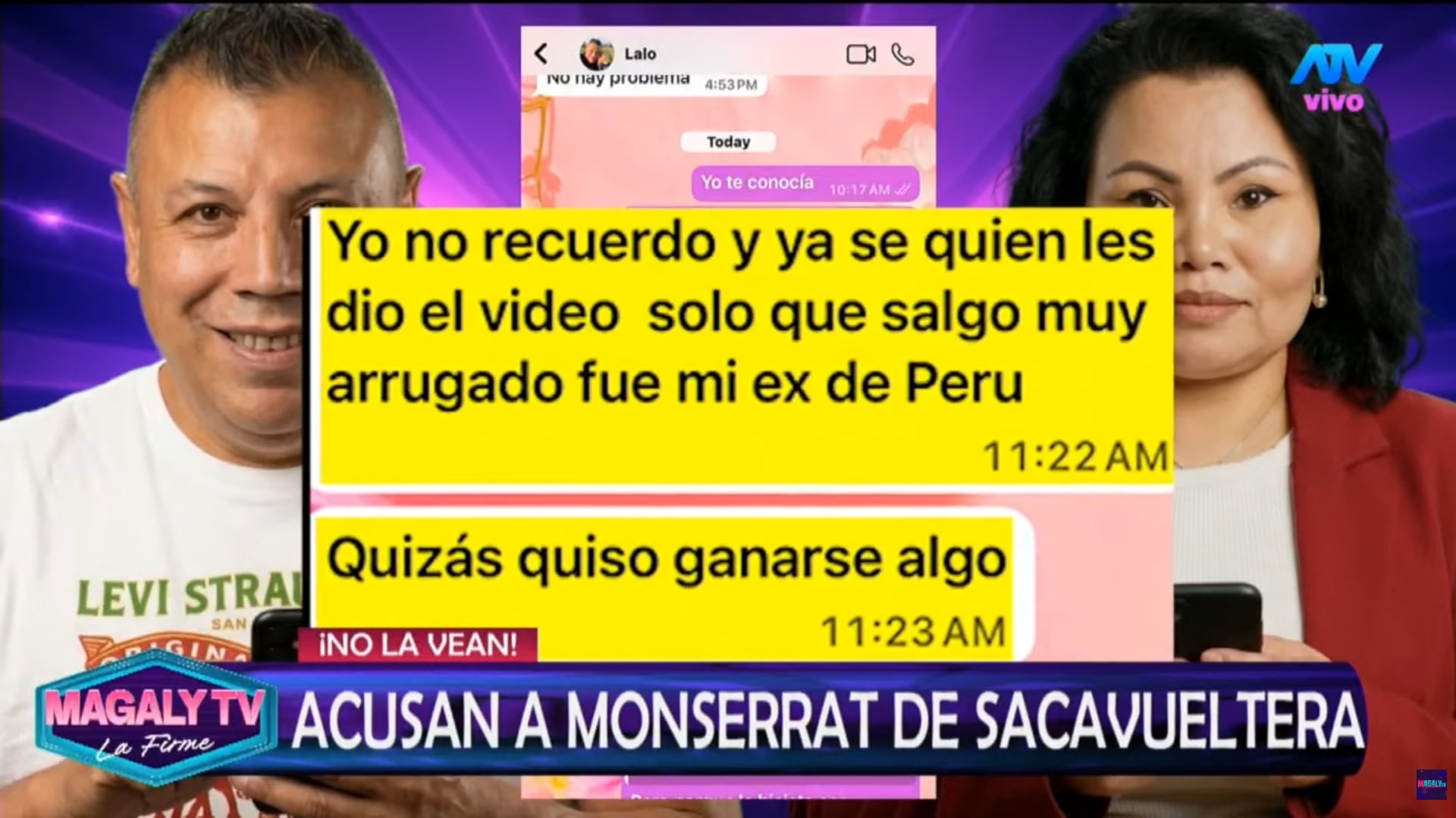 Monserrat Seminario habría engañado al cómico. (Fuente: Magaly TV: La Firme)