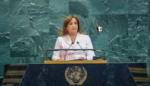 ¡Le apagaron el micrófono! Dina Boluarte fue interrumpida en la ONU y se victimizó ante empresarios en Nueva York