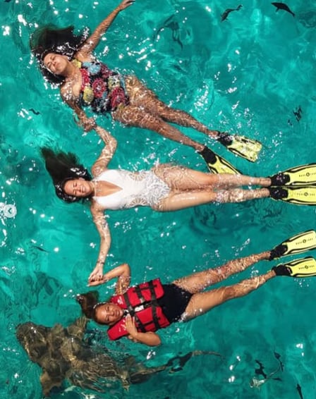 Melissa Klug en Las Maldivas