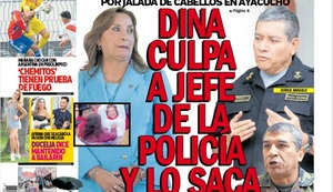 ‘DINA CULPA A JEFE DE POLICÍA Y LO SACA’