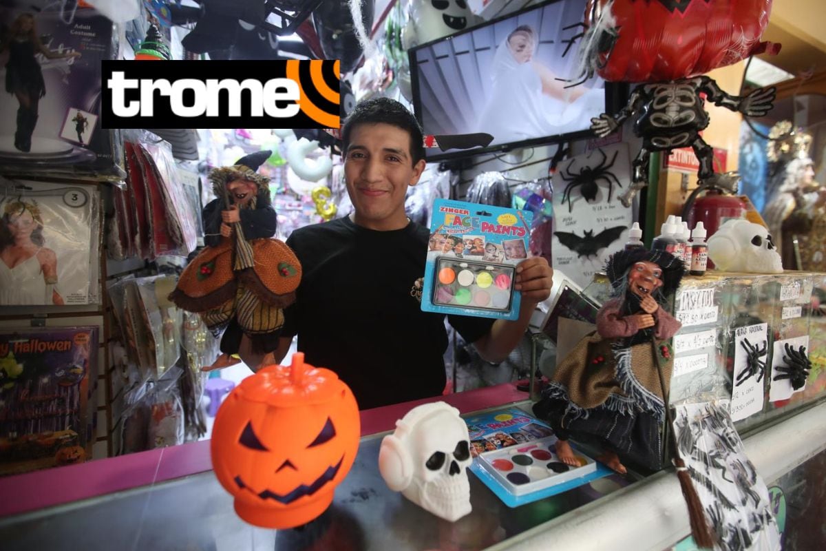 Calabazas y pintura para el rostro que se podrán utilizar en Halloween. Foto: Jesús Saucedo/Trome.