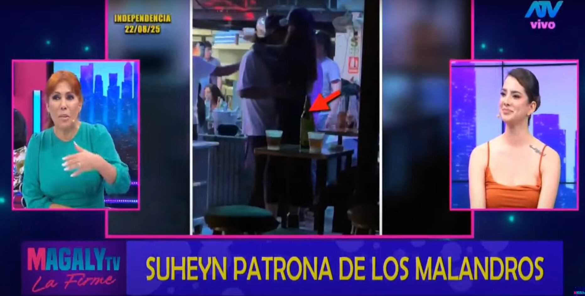 Periodista le consulta a Suheyn Cipriani por su 'galán'. (Fuente: Magaly TV: La Firme)