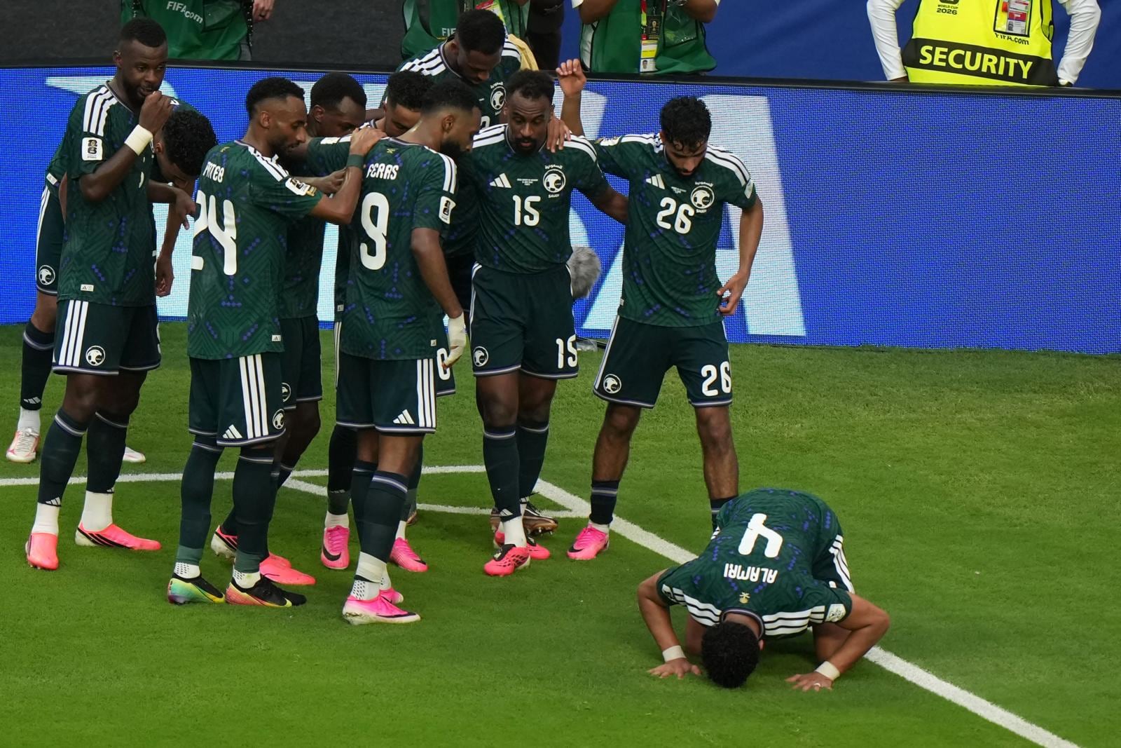 Arabia Saudita empató 1-1 con Uruguay en su debut en el Mundial. (EFE)