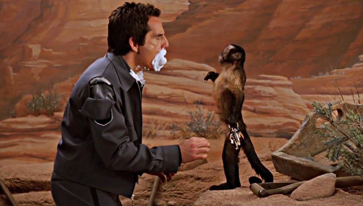 La escena de cachetadas de Ben Stiller con Crystal (Foto: Night at the Museum)