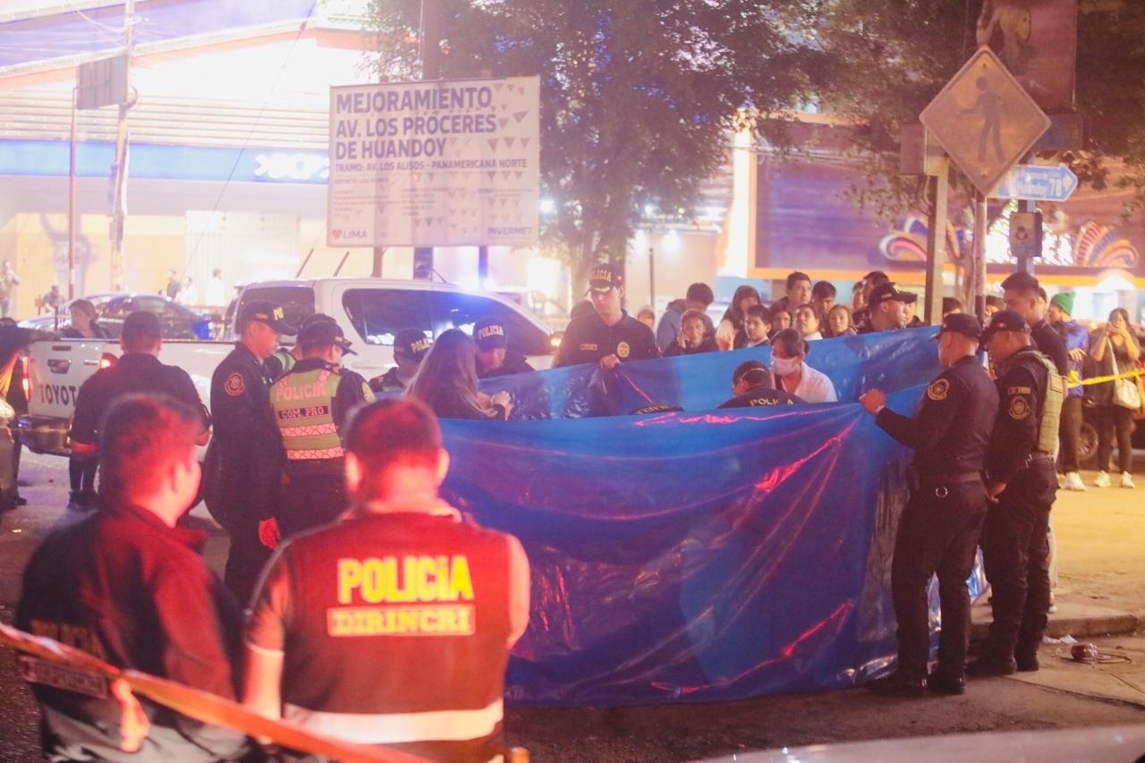 Un jalador de origen venezolano fue asesinato a balazos frente al Mercado Unicachi en Los Olivos. (Fotos: César Grados / @photo.gec)