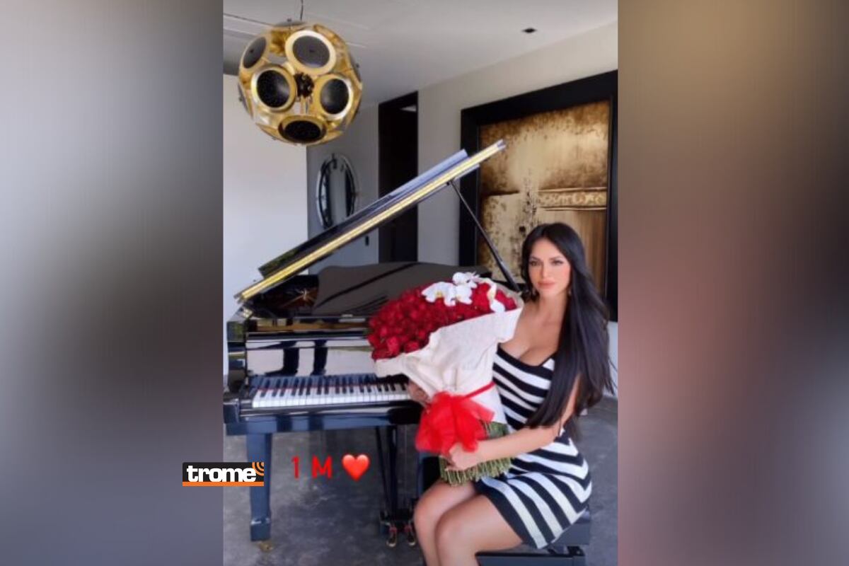 Sheyla Rojas y el detallazo de su novio por su primer mes de enamorados