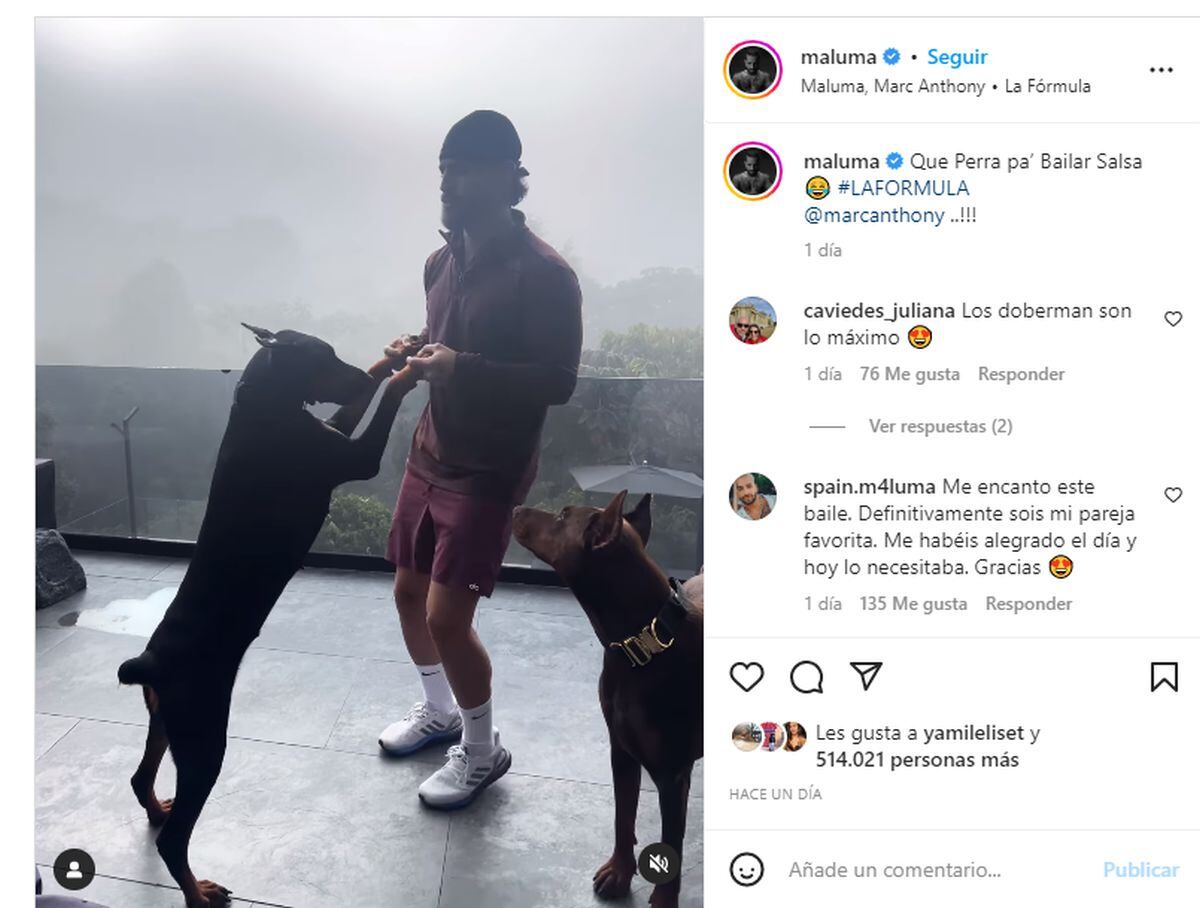 El post del video de Maluma que ha tenido miles de likes y comentarios (Foto: Maluma / Instagram)