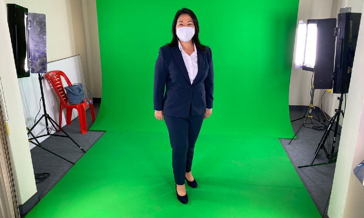 Keiko Fujimori y su peculiar mensaje. (Twitter)