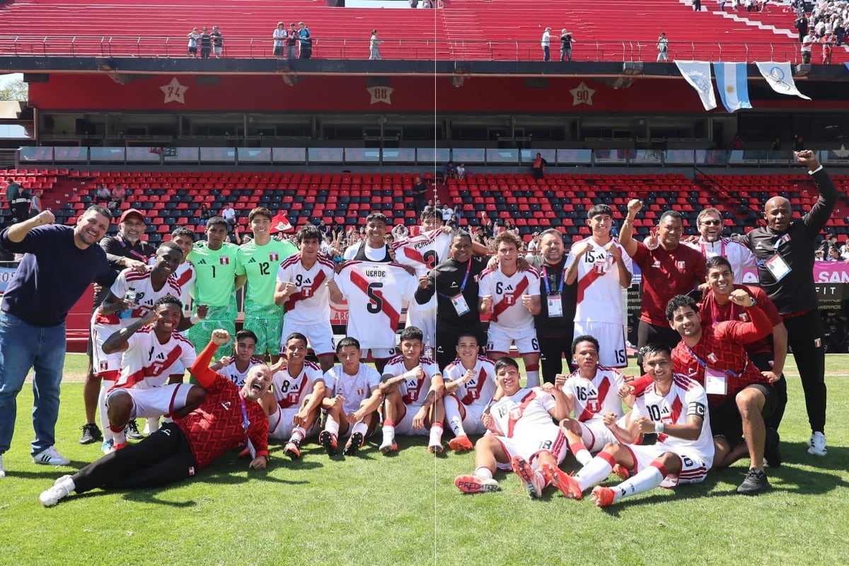 Selección peruana se impuso 2-1 a su similar de Chie. (@labicolor)