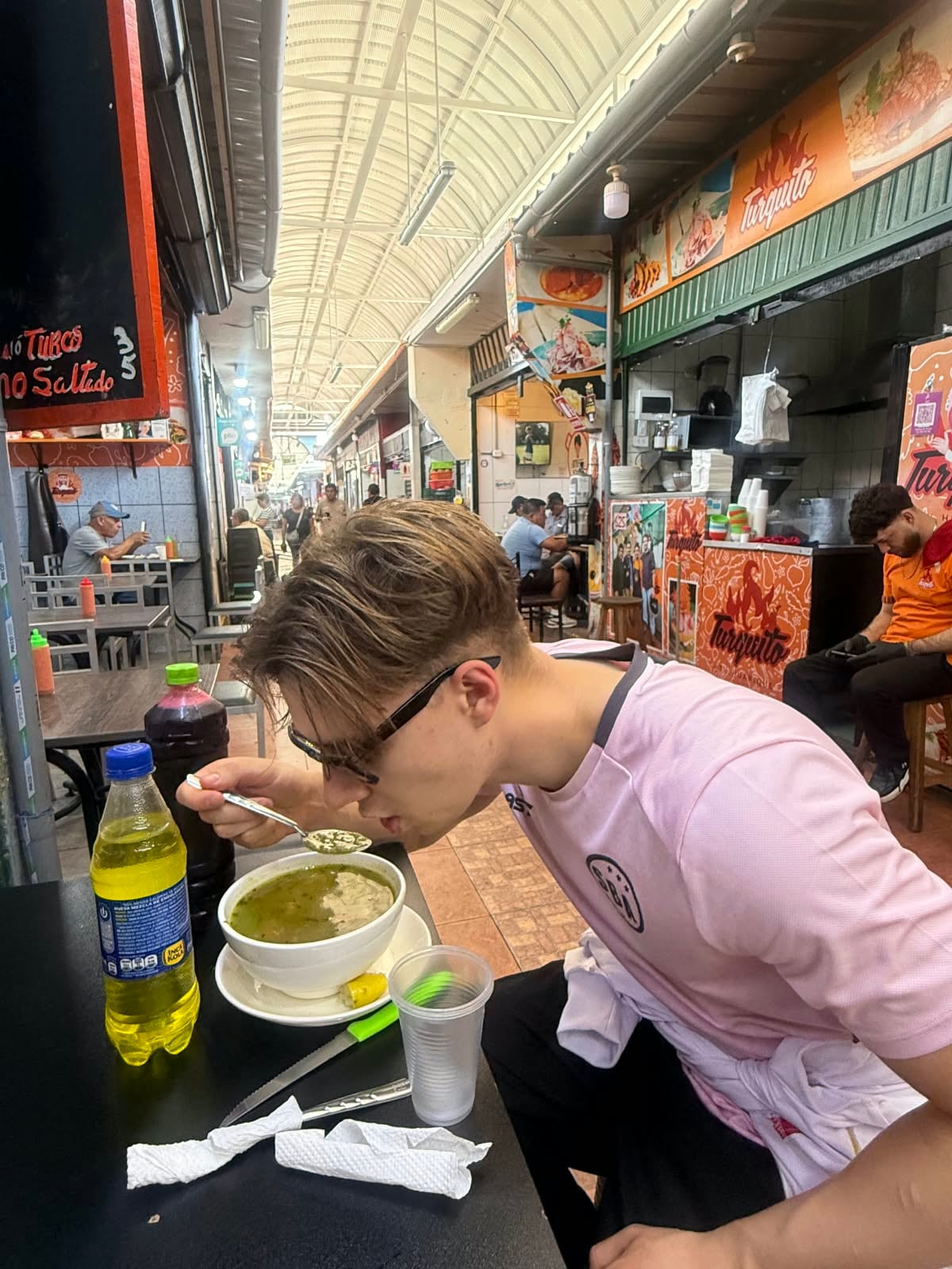 La comida lo conquistó.