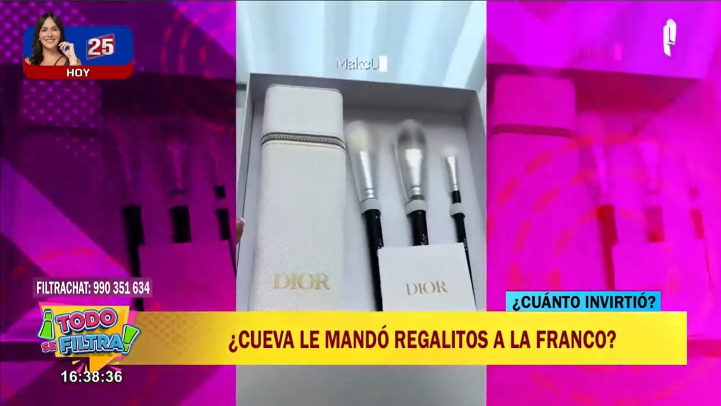 Christian Cueva le habría regalado unas brochas de Dior a Pamela Franco por su primer año como pareja.