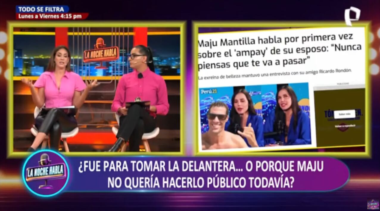 Tilsa Lozano dice que podría haber un ampay tras separación de Maju Mantilla y Gustavo Salcedo.