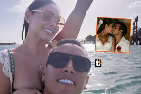 Pamela y Cueva viajan fuera de Perú horas antes de la boda de Domínguez y Karla: “Todo a tu lado es mejor...