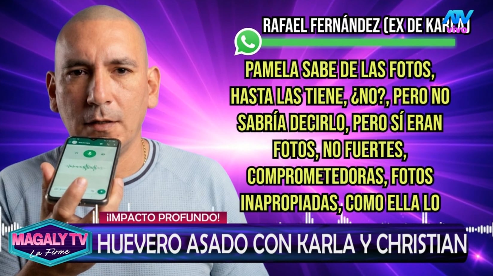 Rafael Fernández confirma lo que contó Pamela Franco sobre Karla Tarazona y Christian Domínguez.