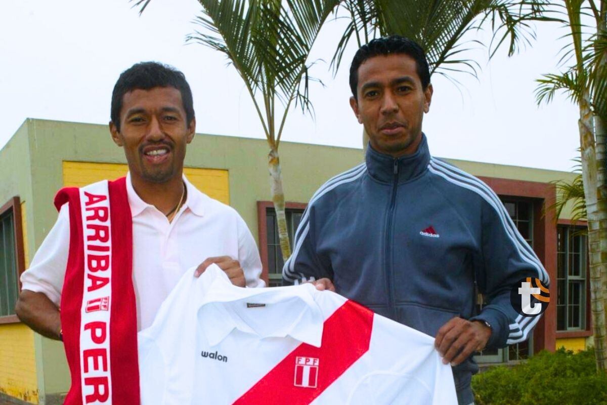 Solano junto a Roberto Palacios su amigo en Cristal y la Selección Peruana (Foto: GEC)