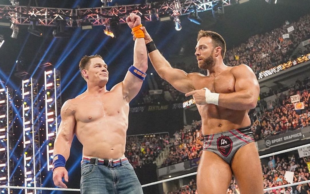 John Cena y LA Knight acabaron con El Bloodline. (WWE Corp)