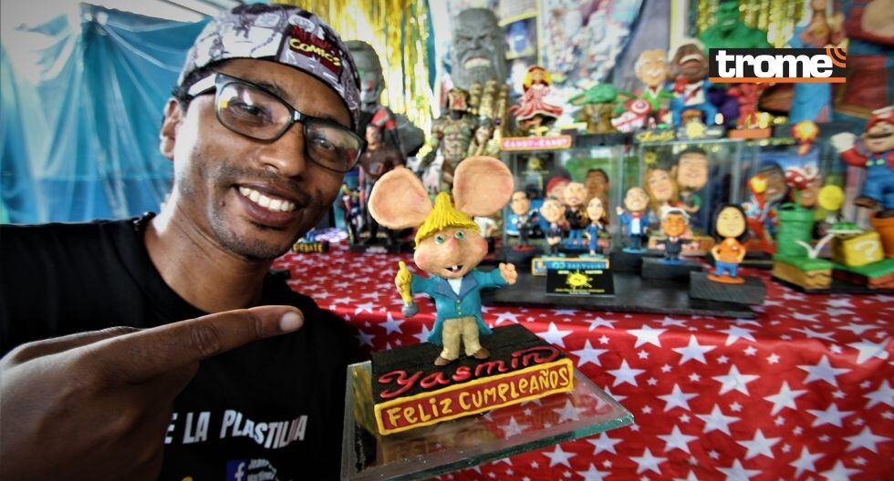 Realiza esculturas de diferentes personajes animados. (Foto: Trome)