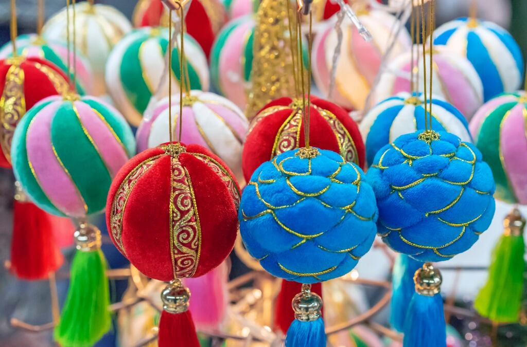 Guirnaldas de terciopelo. Foto: ¡Stock.