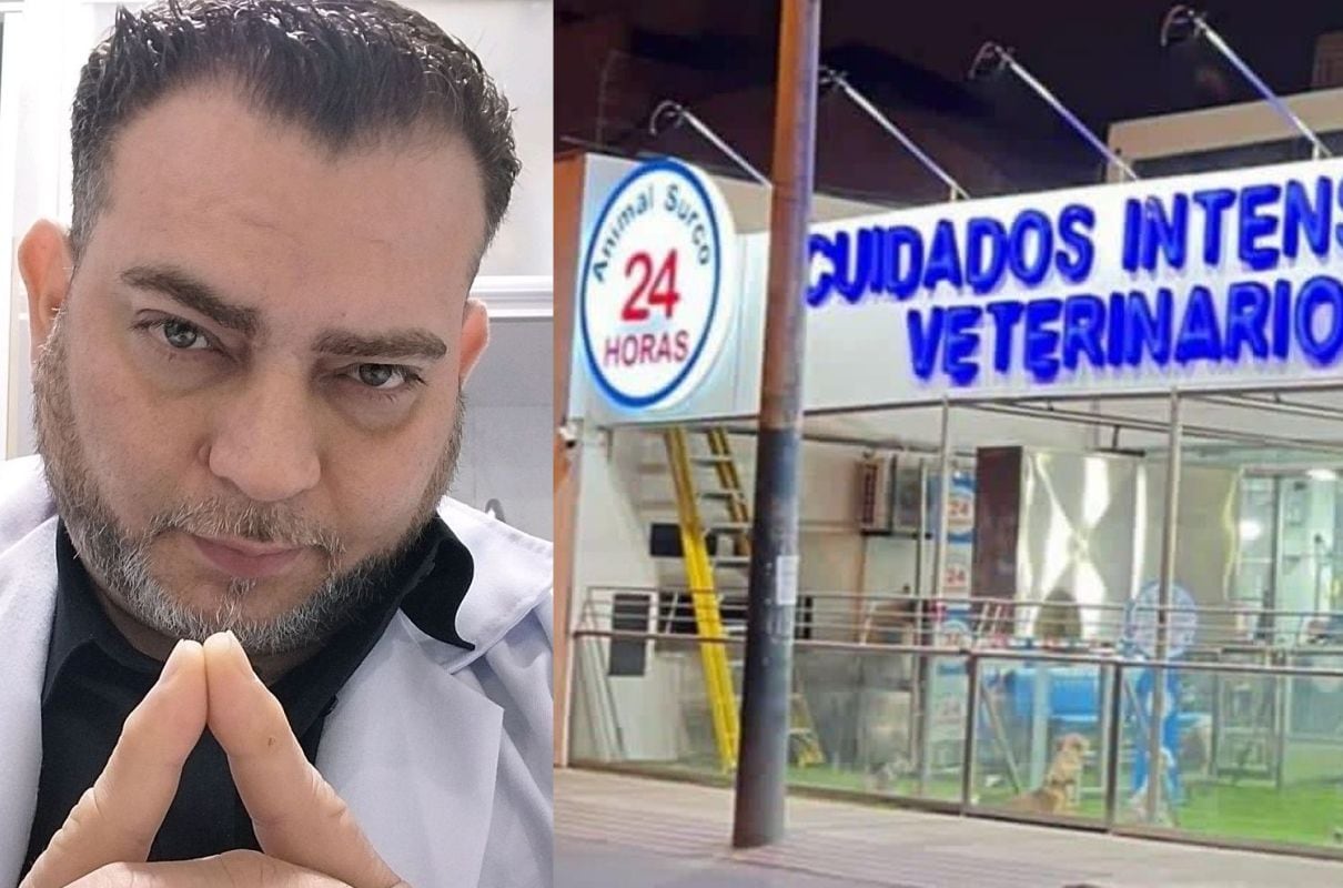 Yacer Pinto Briceño golpeó a un veterinario en la clínica Animal Surco 24 Horas.