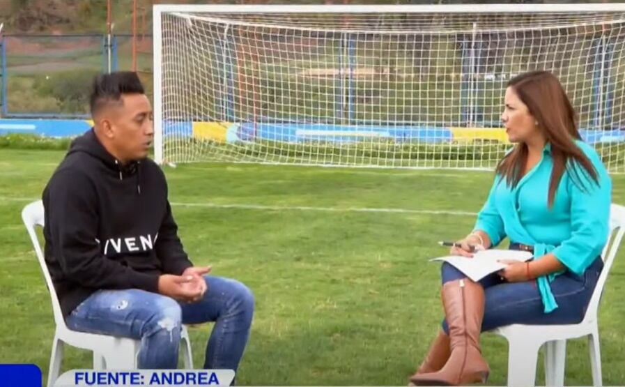 Christian Cueva brindó esperada entrevista con Andrea Llosa. (ATV)