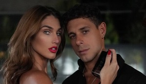 Alessia Rovegno y Hugo García se lucieron junto a Rauw Alejandro en Brasil