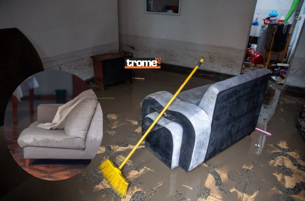La llovizna que duró varias horas causó mayor afectación en vías y hogares de Villa El Salvador y Villa María del Triunfo. (Foto: Fernando Sangama / Compos: Isabel Medina / Trome).