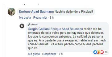 Sergio Galliani defendió a Andrés Wiese de las acusaciones de acoso. (Facebook)
