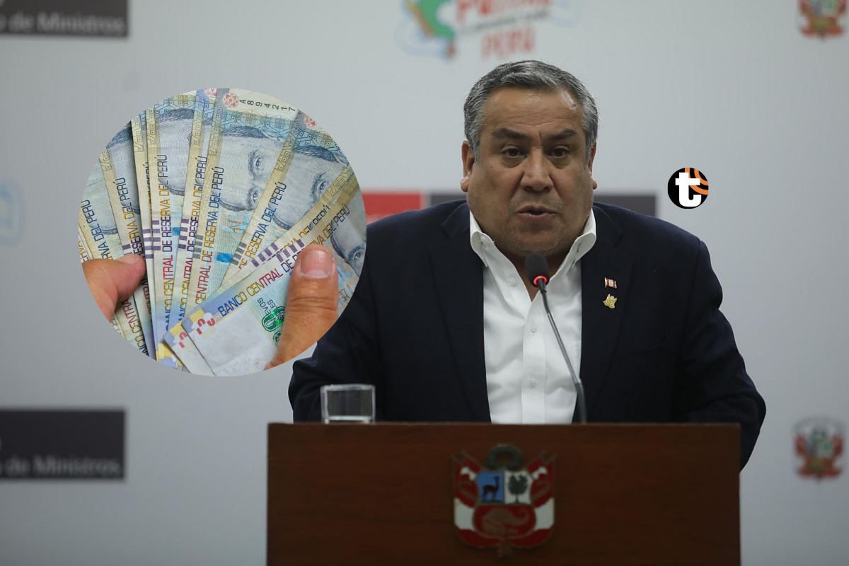 Adrianzén anunció que en breve plazo se va a promulgar la ley que autoriza la libre disposición del 100% de la CTS. Foto: Gobierno.