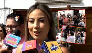 Pamela López es recibida como ‘diva’ y dice que la soltería le sienta bien: “Valió la pena los 100 soles”