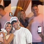 Se dan su primer beso en público