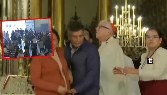 Fuerte sismo en plena misa