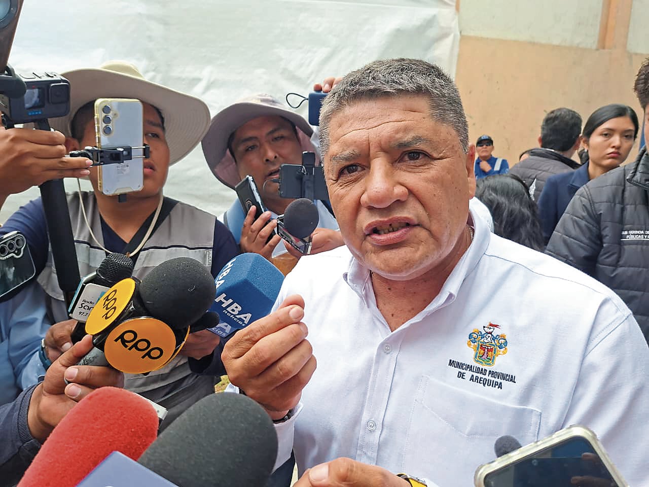 Alcalde provincial de Arequipa, Víctor Hugo Rivera. Foto: GEC.