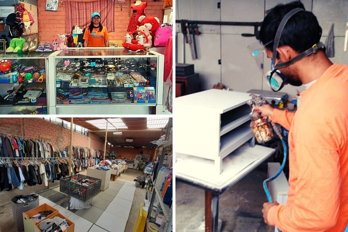 Este proyecto es una fuente de empleo para personas viviendo en lugares con alta precariedad laboral a través de la reutilización de objetos en desuso.
Foto: Recidar.
