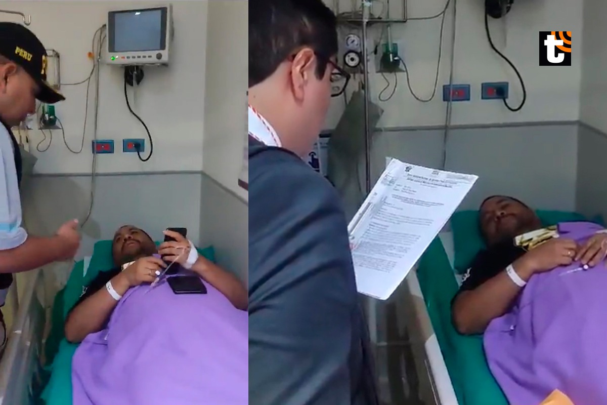 El momento exacto de la detención del asesor Jaime Villanueva.