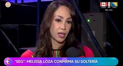 Melissa Loza confirma que está soltera.