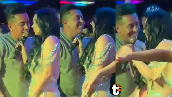 TROME - Christian Cueva y sus románticos gestos de amor con Pamela Franco mientras ella le cantaba