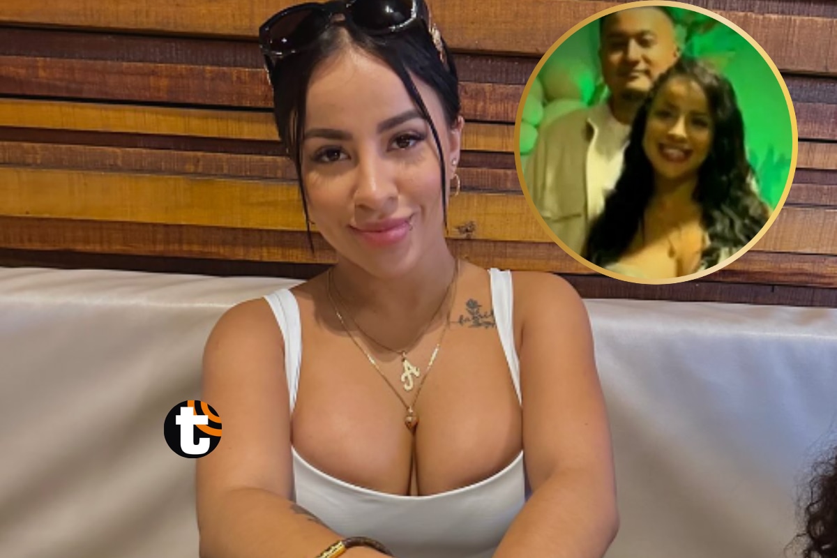 Angye Zapata y su pareja