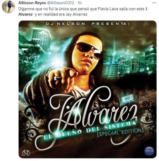 Confunden a Jay Alvarrez, saliente de Flavia Laos, con el regaetonero J Alvarez.
