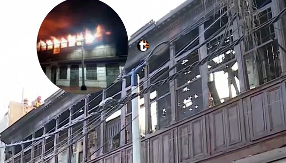 Incendio destruye histórico hotel en el Callao