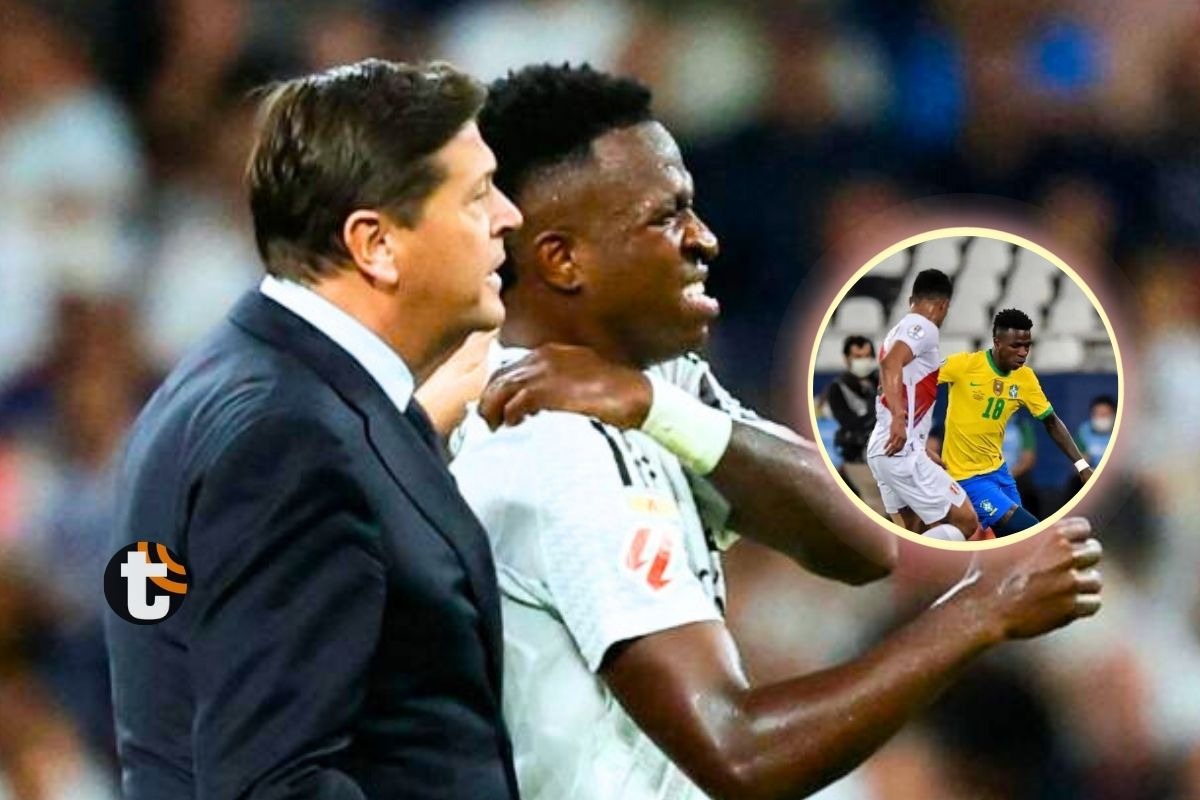 Vinicius Junior es la nueva baja de Brasil ante Perú (Foto: AFP)
