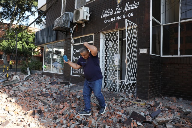 Terremoto en Colombia. Foto: AP/Santiago Saldarriaga