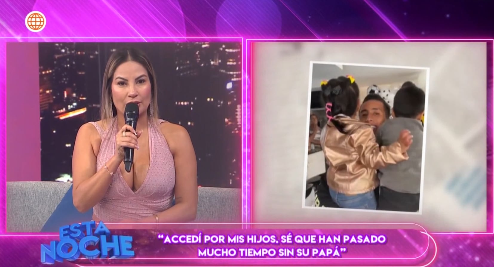 Pamela López dice que Christian Cueva se comportó distinto con sus hijos y eso le alegra.