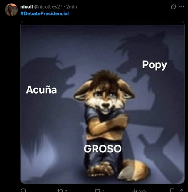 No te pierdas los mejores memes del debate presidencial. (Twitter, 'X')