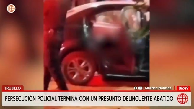 Persecución policial en Trujillo terminó con un abatido.