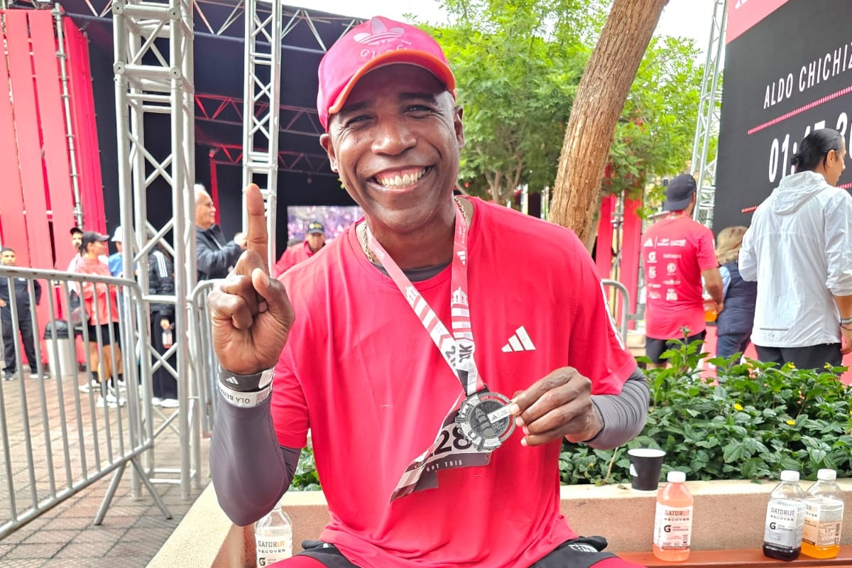 Cuto Guadalupe en la última maratón en Lima