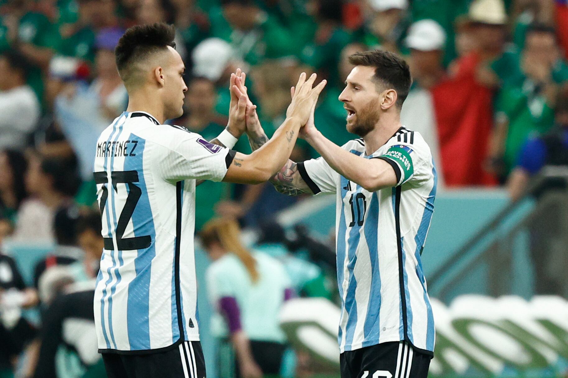 Lionel Messi anotó ante México su segundo gol en este Mundial (Foto: EFE/ Rodrigo Jiménez)