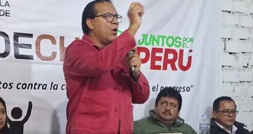 Roberto Sánchez anunció que este lunes solicitará la anulación de todos los votos en el extranjero. Foto: EC